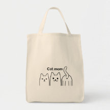 Cat mam canvas tas