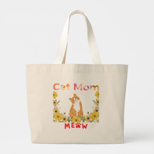 Cat Mam Canvas tas (Achterkant)