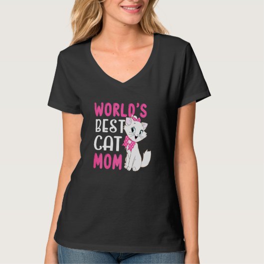 Cat mam Design T-shirt (Voorkant)