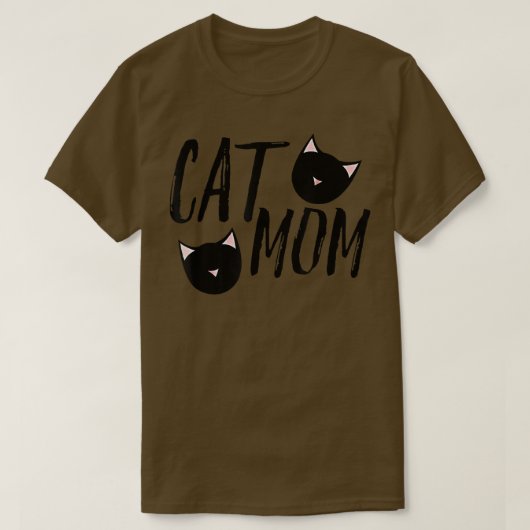 Cat mam Funny Moederdag moeder kat Love Pet T-shirt (Design voorkant)