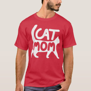 Cat mam Gifts Design Funny Cat mam Modern moeder T-shirt