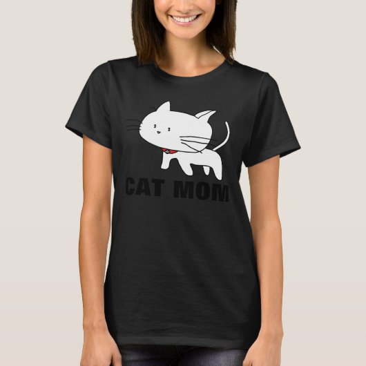 CAT MAM, grappige schattige Kitty Cat T-shirts (Voorkant)