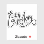 Cat mam Laptop Sticker (Vel)