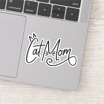 Cat mam Laptop Sticker