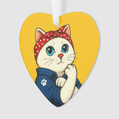 Cat Mam Moederdag Ornament (voorkant)