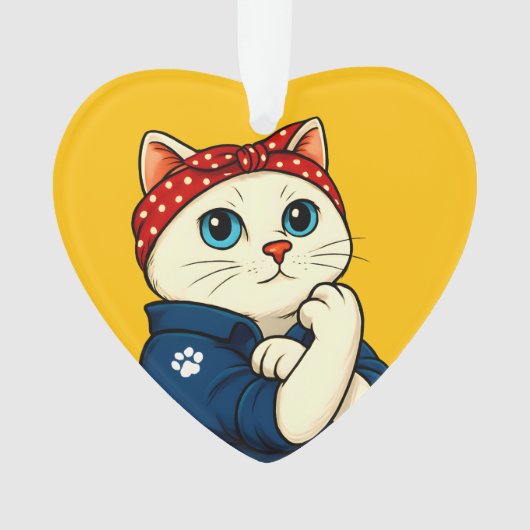 Cat Mam Moederdag Ornament (voorkant)