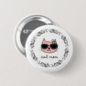 Cat Mam Moederdag Ronde Button 5,7 Cm (Voorkant /achterkant)
