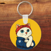 Cat Mam Moederdag Sleutelhanger (Achterkant)