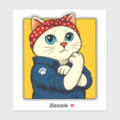 Cat Mam Moederdag Sticker (Vel)