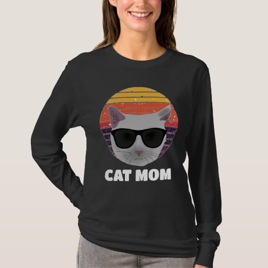 CAT MAM RETRO  CIRCLE T-Shirt T-shirts (Voorkant)