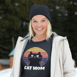 CAT MAM  RETRO STIJL T-Shirts Hoodie