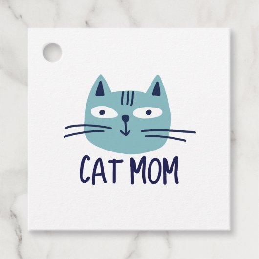 Cat mama bedankjes labels (Voorkant)