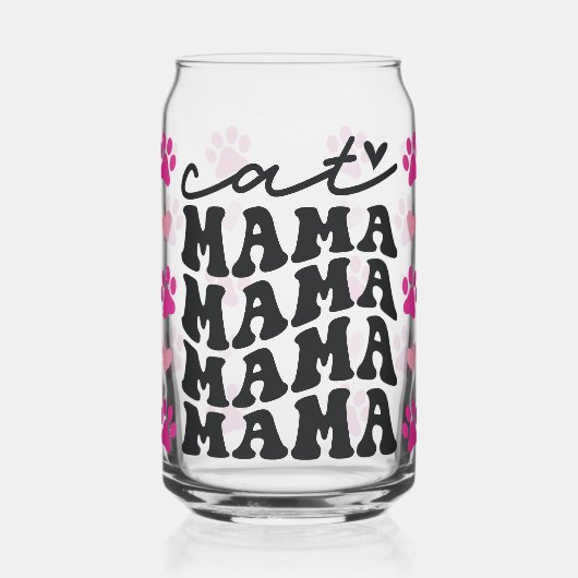 Cat Mama Blikvorm Glas (Links)