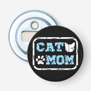 Cat mama button flesopener
