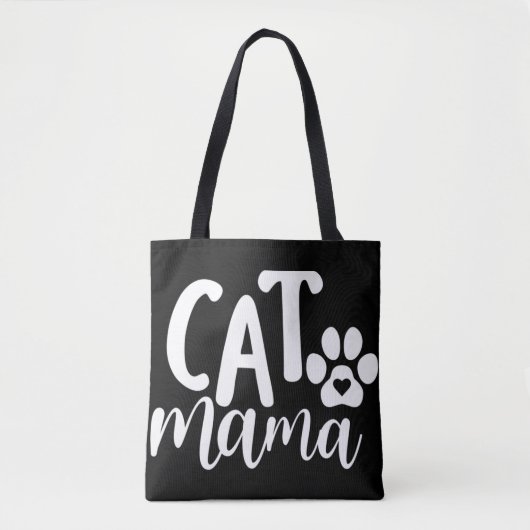 Cat Mama Canvas tas (Voorkant)