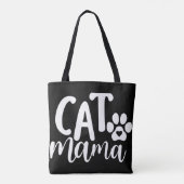 Cat Mama Canvas tas (Achterkant)
