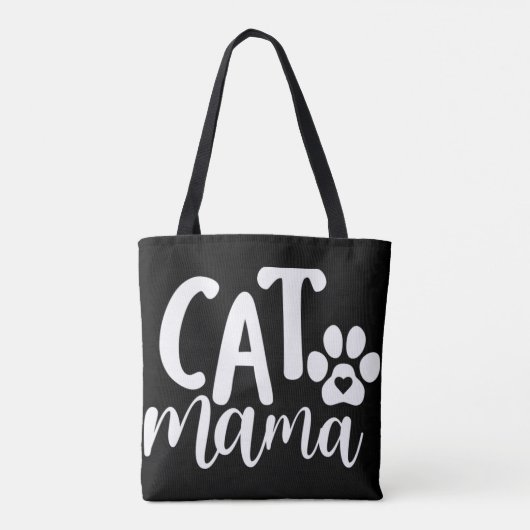 Cat Mama Canvas tas (Achterkant)