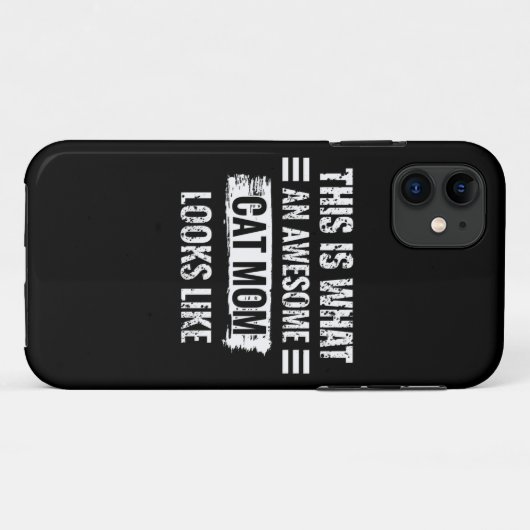 Cat mama Case-Mate iPhone case (Achterkant (horizontaal))