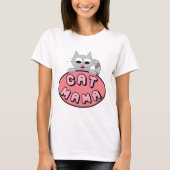 CAT MAMA Cat Lover Cute T-shirt (Voorkant)