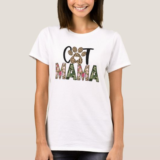 Cat Mama Cat Mam Shirt (Voorkant)