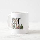 Cat Mama Cat Mam Shirt Koffiemok (Voorkant links)