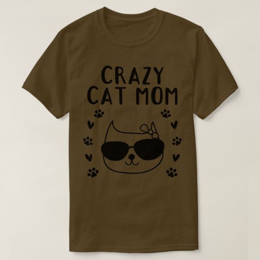 Cat Mama Cute Cat Lover Cat Ma I Crazy Cat Ma T-shirt (Design voorkant)