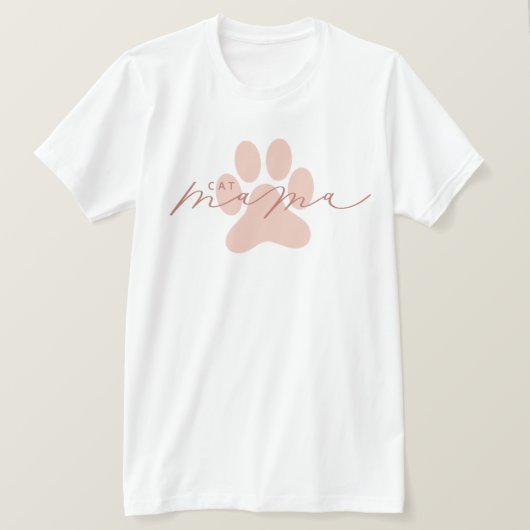 Cat Mama Cute T-Shirt (Design voorkant)