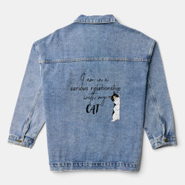 Cat Mama Design voor meisjes ,Leuke meisjes Denim Jacket
