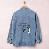 Cat Mama Design voor meisjes ,Leuke meisjes Denim Jacket (Hangar)
