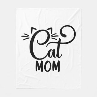 Cat mama fleece deken