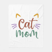Cat mama fleece deken (Voorkant)