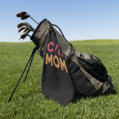 Cat mama golfhanddoek (Groen)