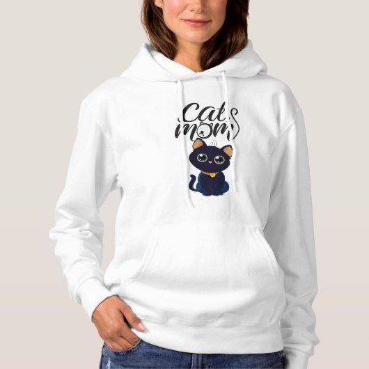 Cat mama hoodie (Voorkant)