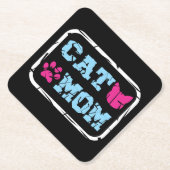 Cat mama kartonnen onderzetters (Voorkant)