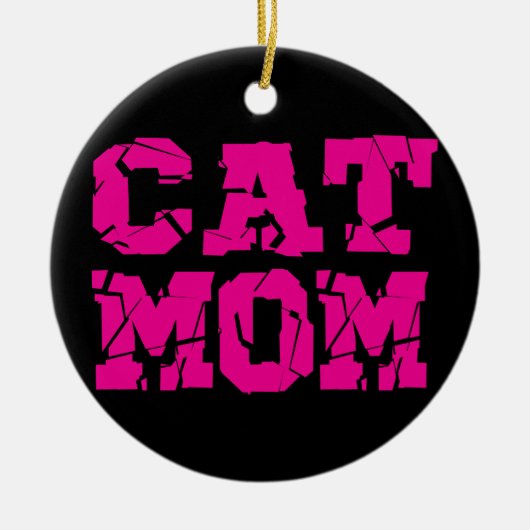 Cat mama keramisch ornament (Voorkant)