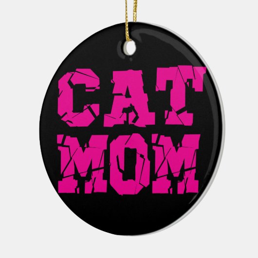 Cat mama keramisch ornament (Links)