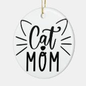 Cat mama keramisch ornament (Links)