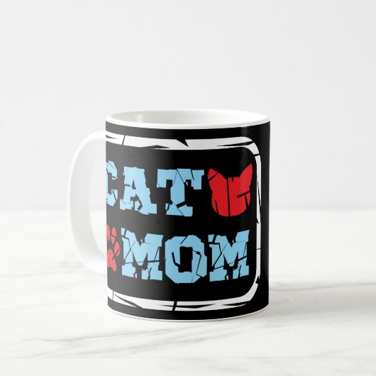 Cat mama koffiemok (Voorkant links)