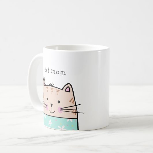Cat mama koffiemok (Voorkant links)