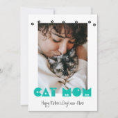 Cat mama | Pawprinters | Aangepaste Moederdag Feestdagenkaart (Voorkant)