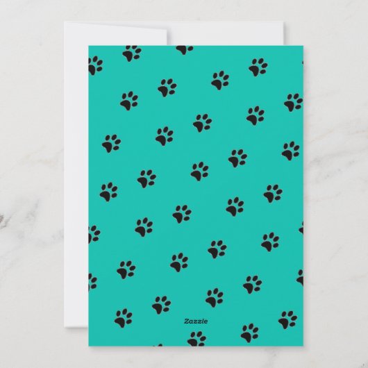 Cat mama | Pawprinters | Aangepaste Moederdag Feestdagenkaart (Achterkant)