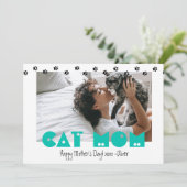 Cat mama | Pawprinters | Aangepaste Moederdag Feestdagenkaart (Staand voorkant)