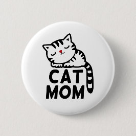 Cat mama ronde button 5,7 cm