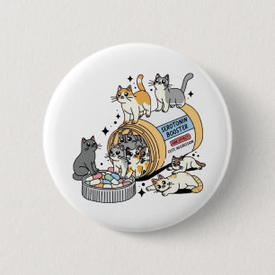 Cat mama ronde button 5,7 cm