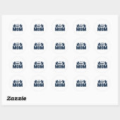 Cat mama ronde sticker (Vel)
