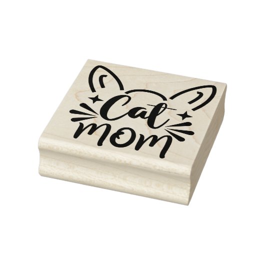 Cat mama rubberstempel (Stempel)