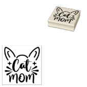 Cat mama rubberstempel (Gestempeld)