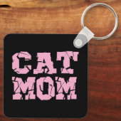 Cat mama sleutelhanger (Achterkant)