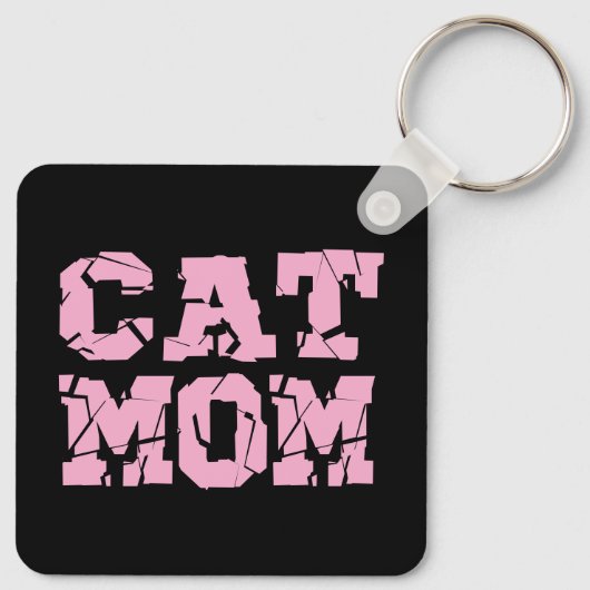 Cat mama sleutelhanger (Achterkant)