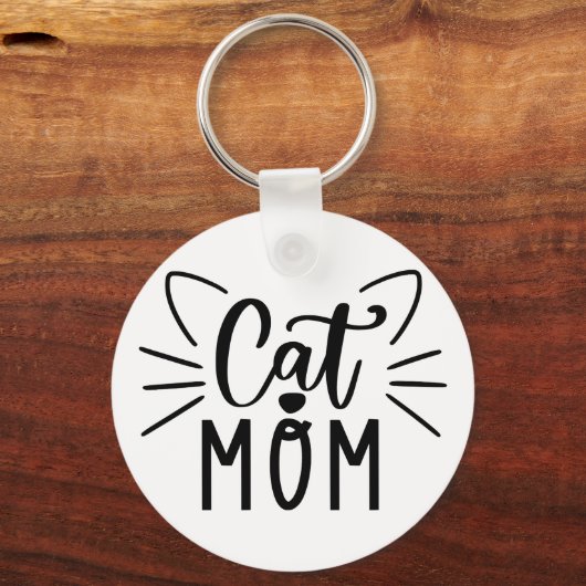 Cat mama sleutelhanger (Voorkant)